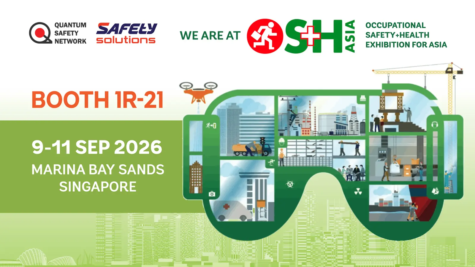 OS+H Asia 2026, Booth 1R-21, 9 to 11 September at Marina Bay Sands